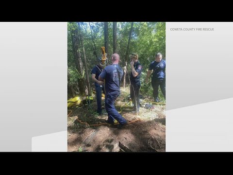 Fire crews rescue 130 pound dog from well