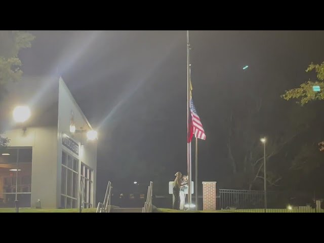 Flags lowered for Cobb County deputies killed serving warrant
