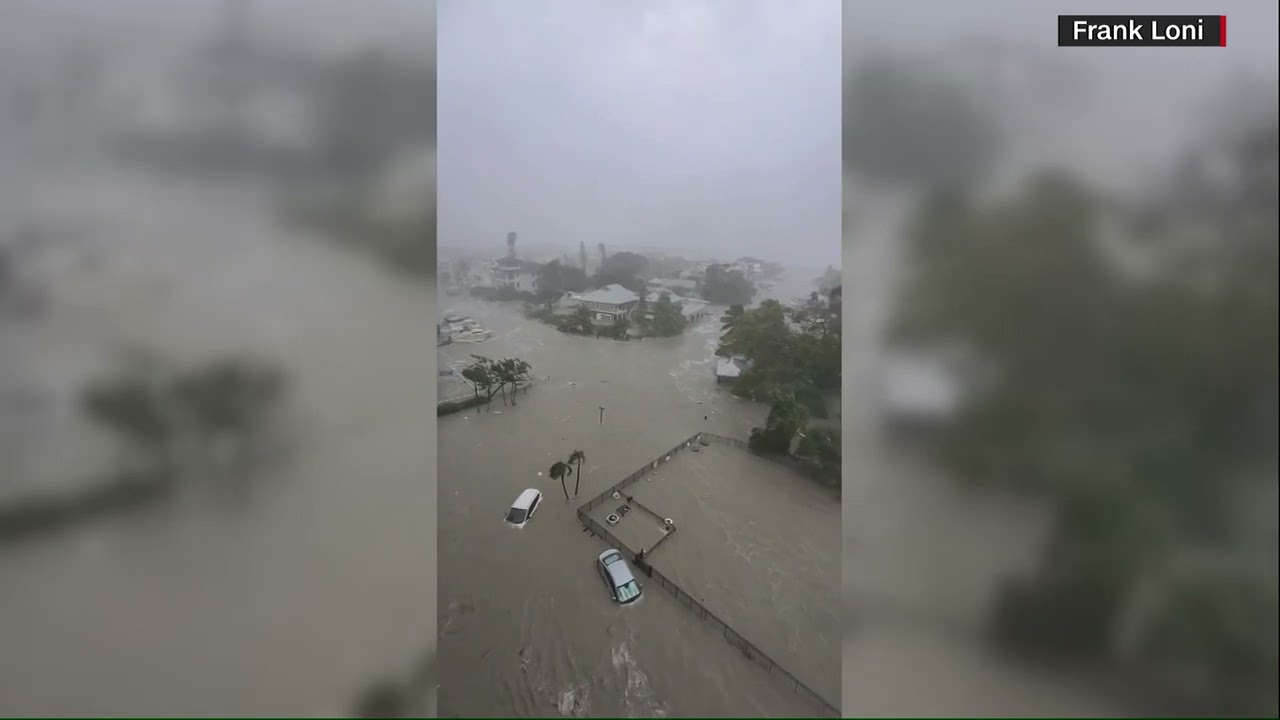 Fort Myers Beach flooded as Hurricane Ian starts to make landfall