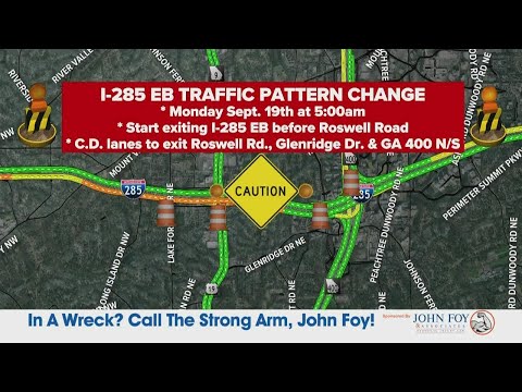 GDOT changing traffic pattern on I-285