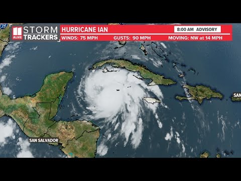 Hurricane Ian | Path and track of hurricane | Monday morning update