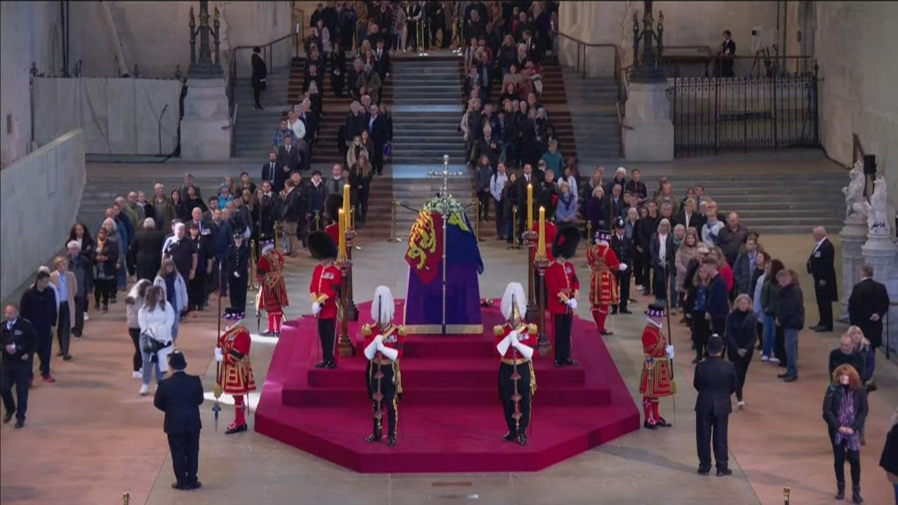 Mourners continue to pay their respects to Queen Elizabeth