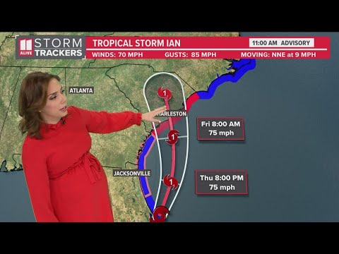 Tracking Tropical Storm Ian | Here's the latest forecast, track and impact to Georiga and Carolina c