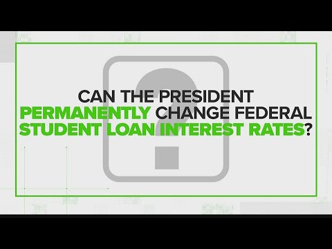 Can the president permanently change federal student loan interest rates?