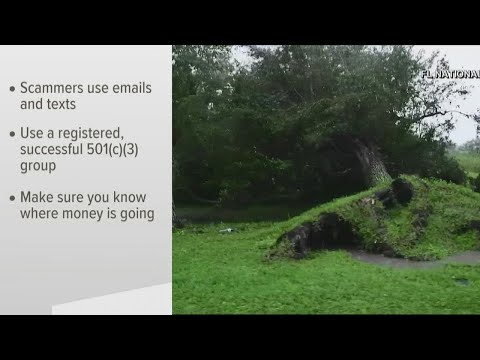 Beware of scammers trying to take advantage of money donations regarding Hurricane Ian