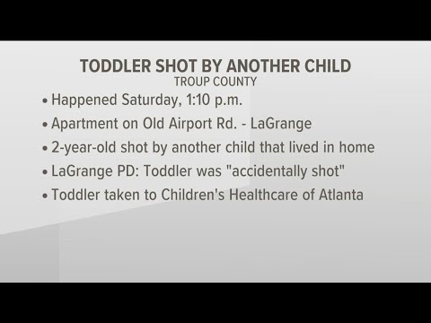 Toddler accidentally shot by another child in Troup County