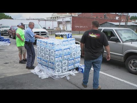 Water giveaway behind flooding in Chattooga County