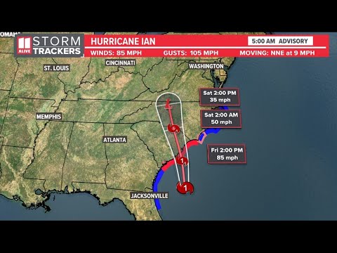 Wind advisory in place as Hurricane Ian moves toward South Carolina
