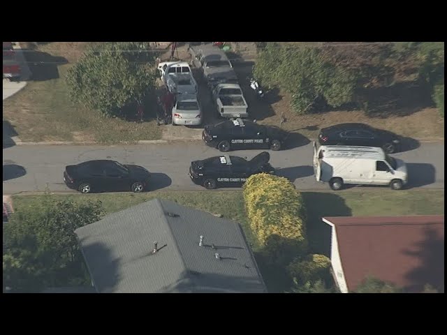 Clayton County Police investigation near Pineglen Road | Aerials