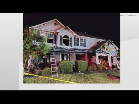 Family of 6 displaced in Gwinnett house fire, 1 hospitalized