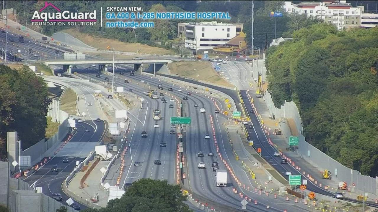 I-285 Atlanta traffic | Lanes to close for months at 400 interchange