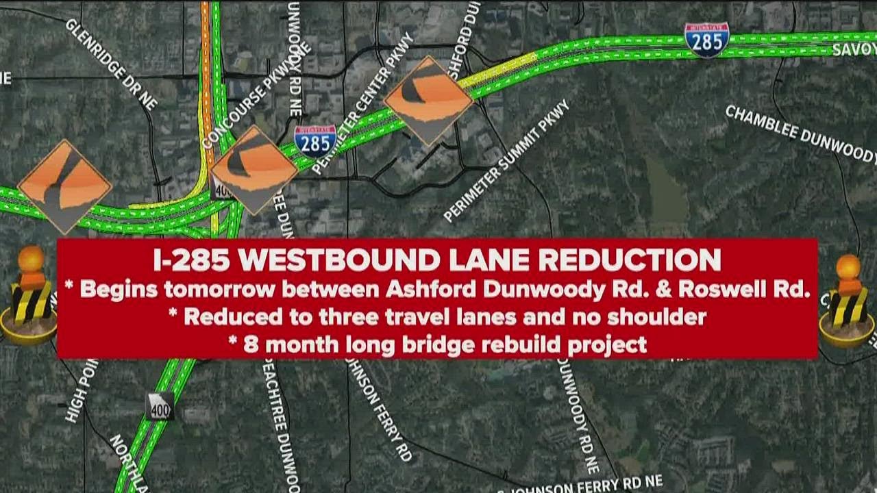 More changes coming to I-285 as major highway project continues
