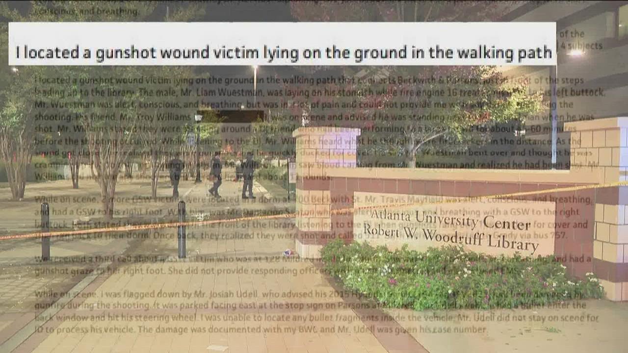Police report gives details into shooting near Atlanta University Center library