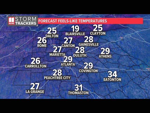 Cold temps incoming! Records in jeopardy as first frost of the season likely in Atlanta, Georgia