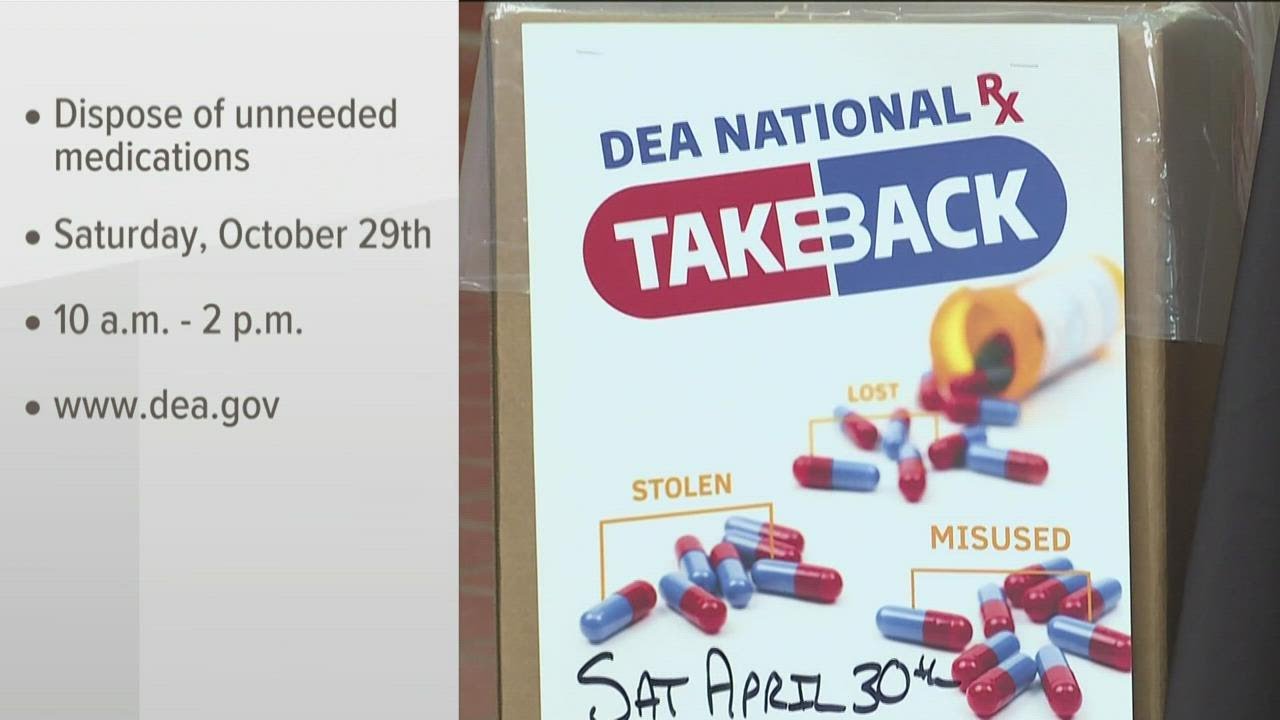 Drug take-back day is today, and several drop-off locations in metro Atlanta