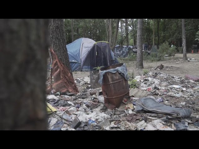 Officials clearing out homeless encampment after fire causes safety concerns