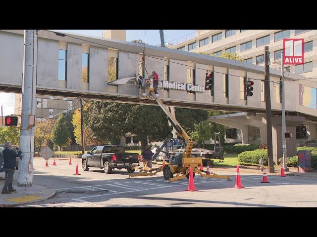 Atlanta Medical Center begins the take down process
