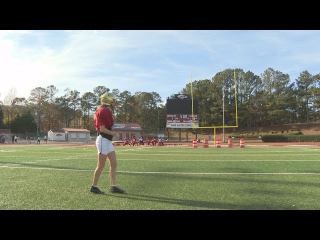 Brookwood kicker blazing a trail for young girls