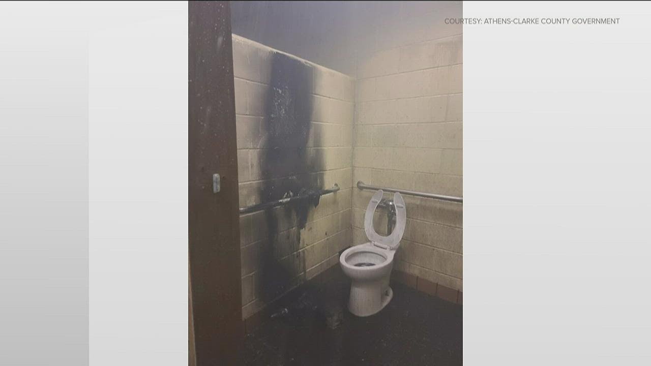 Cedar Shoals High School bathroom set on fire, suspect detained