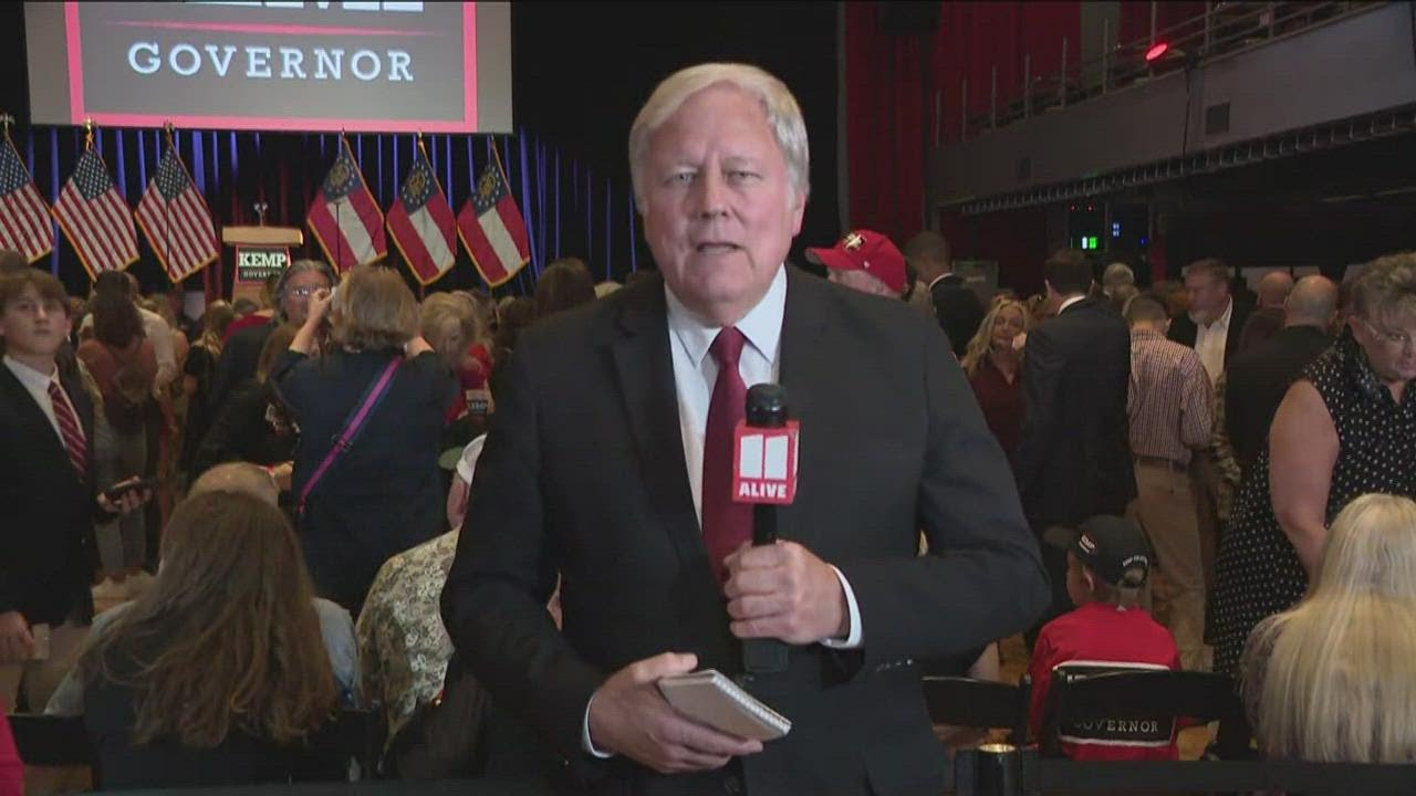 Crowd gathers at Brian Kemp's watch party | Georgia Midterm election 2022