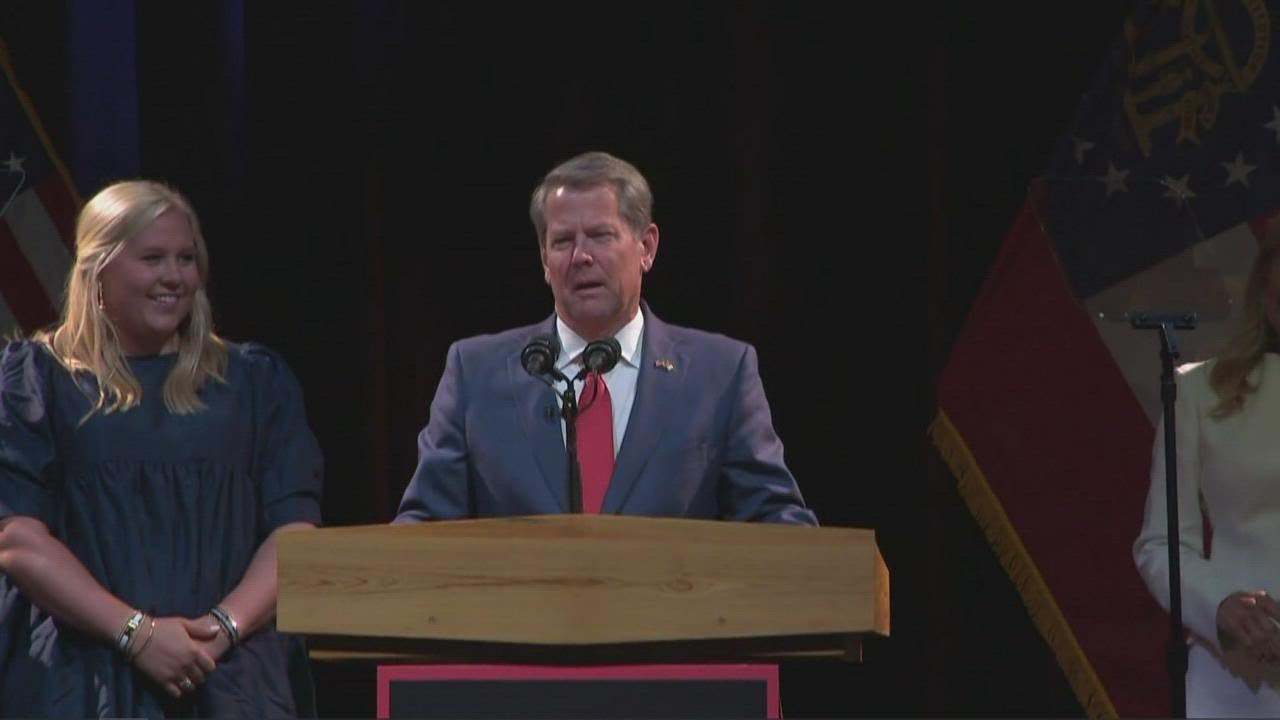 Gov. Brian Kemp celebrates reelection at watch party