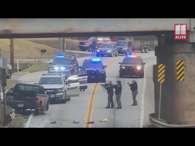 RAW VIDEO | Traffic stop leads to chase, shootout with Paulding deputy; suspect dead, sheriff says