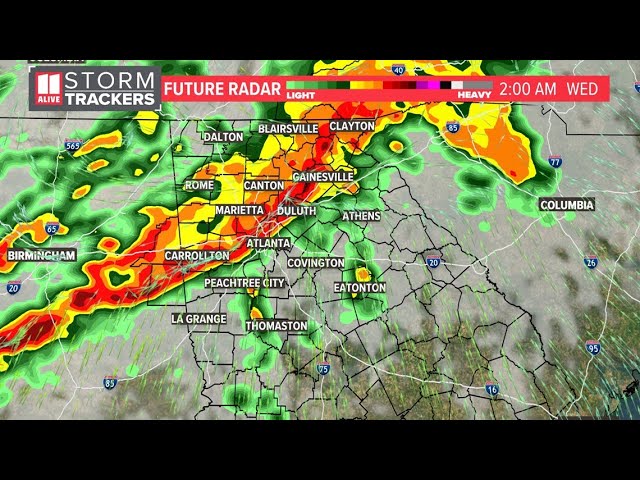 Live Radar | Rain, storms move through metro Atlanta, north Georgia