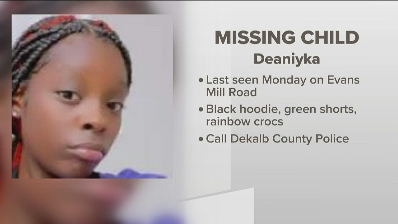 Photo provided of missing Lithonia 13-year-old girl