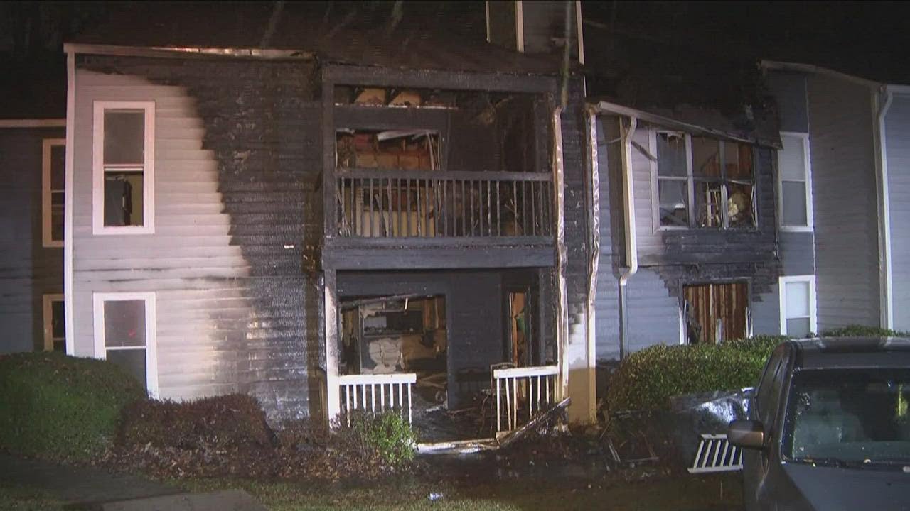 Three people rescued following apartment fire near Atlanta