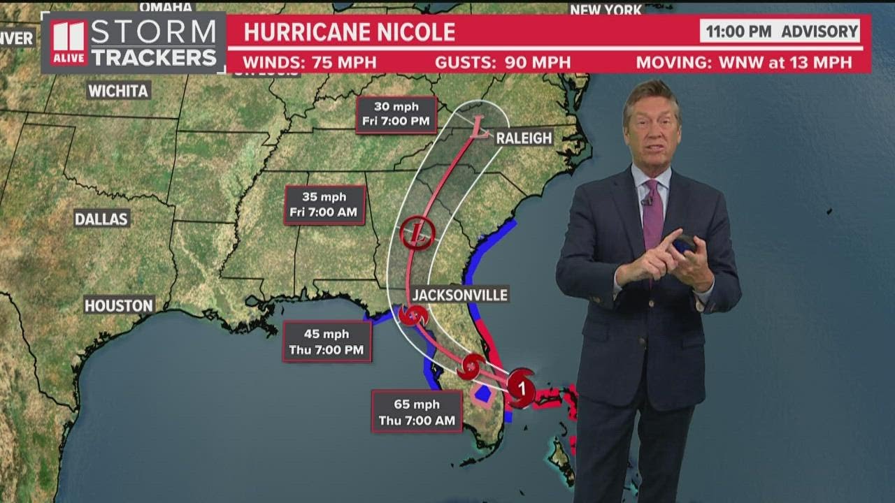 Tracking Hurricane Nicole | Wed 11pm Advisory