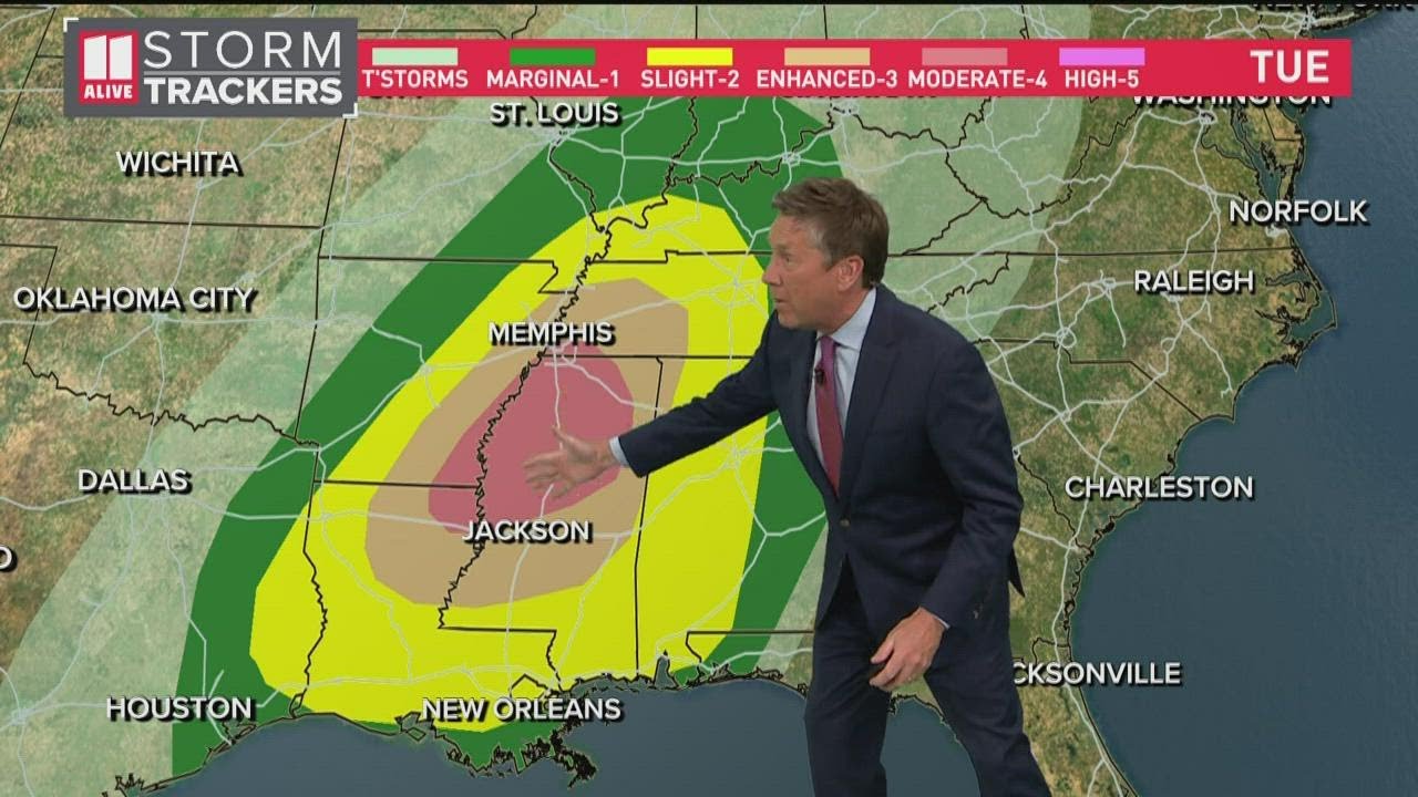 Tracking potential for severe weather to metro Atlanta