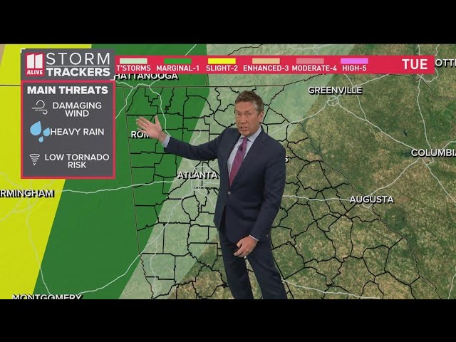 Tracking severe weather to our west | Potential risks for metro Atlanta