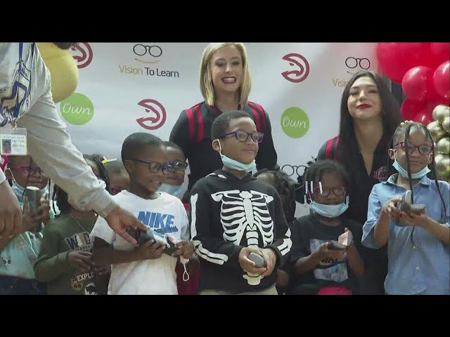 Atlanta Hawks team up with 'Vision to Learn' offering eye screenings and glasses to young students