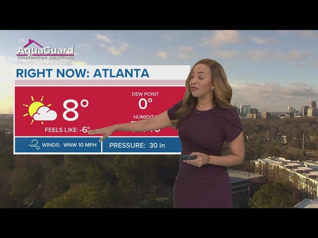 Temperatures 'feel like' they are in the negatives in metro Atlanta