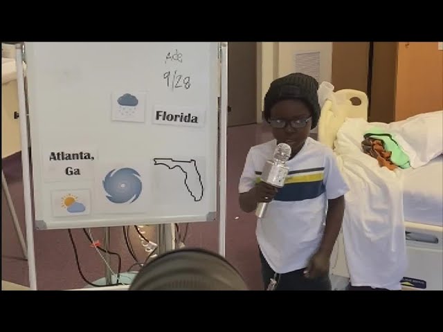 6-year-old with sickle cell shows off meteorology skills from Atlanta hospital room