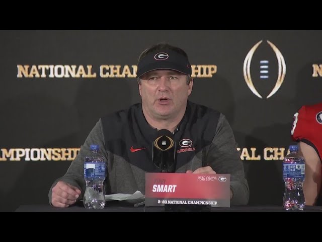Re-watch: Georgia Bulldogs news conference after national championship win against TCU