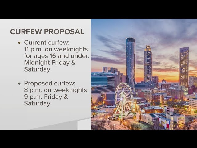 Atlanta curfew proposed for fight gun violence