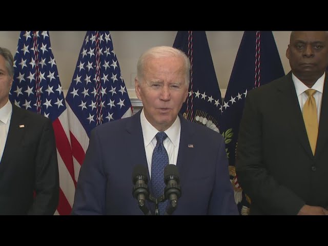 Biden delivers remarks on US sending tanks to Ukraine