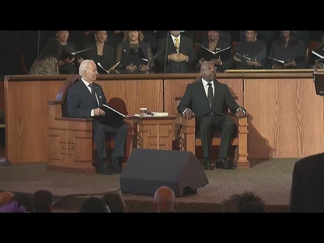 Biden delivers sermon during MLK Jr. service in Atlanta