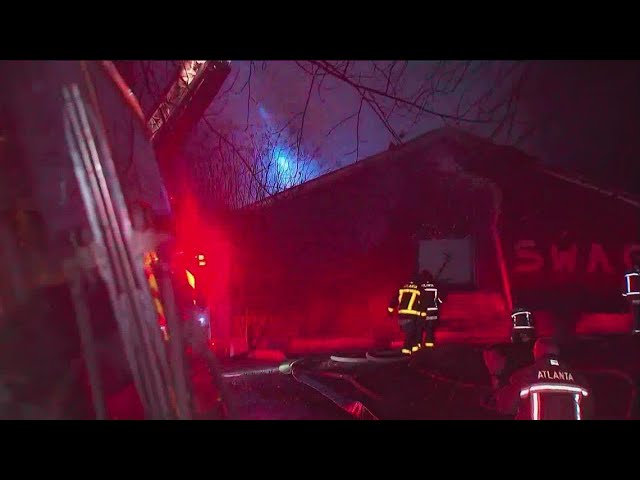 Crews fight fire at abandoned Atlanta church on Springdale Road