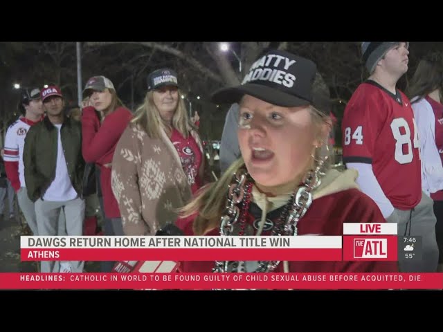 Georgia fans overjoyed by Bulldogs' back-to-back championship wins