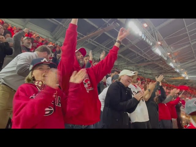 Georgia fans, players celebrate back to back National Championship wins
