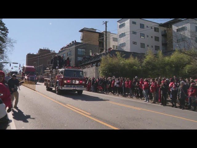 Georgia football's Devin Willock during National Championship parade