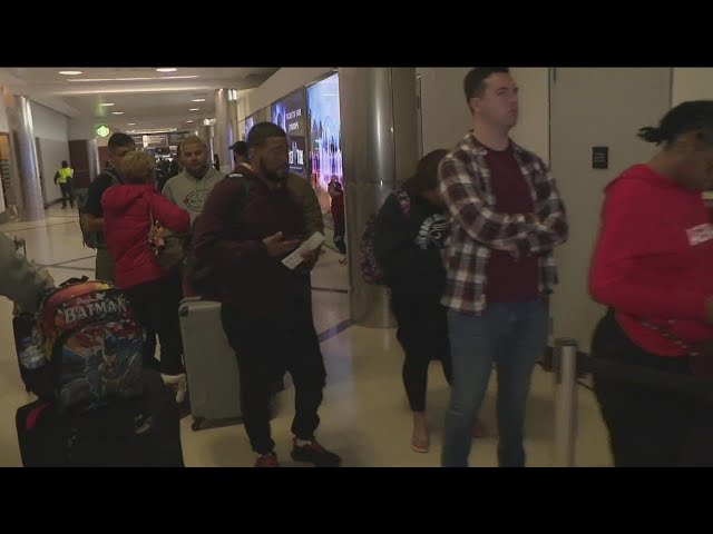 Ground stop causes problems for travelers at airport