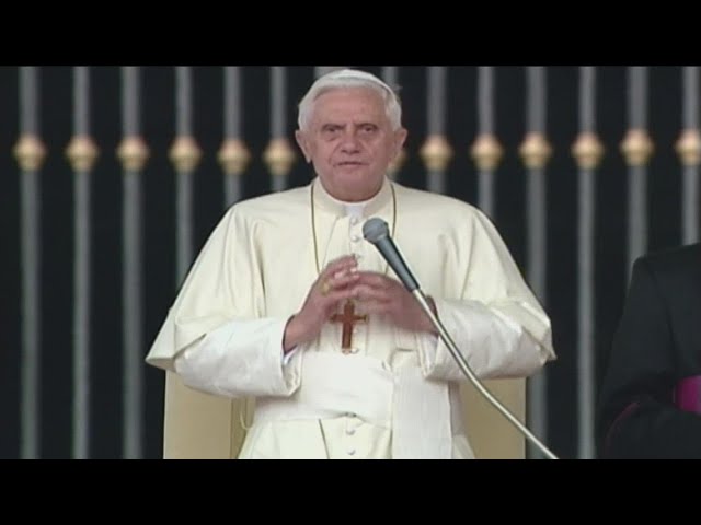 Pope Benedict lies in State at the Vatican