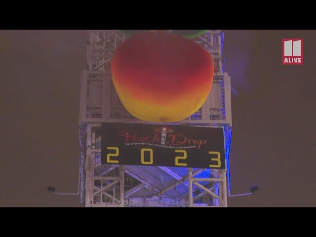 Re-watch the Atlanta Peach Drop for New Year 2023