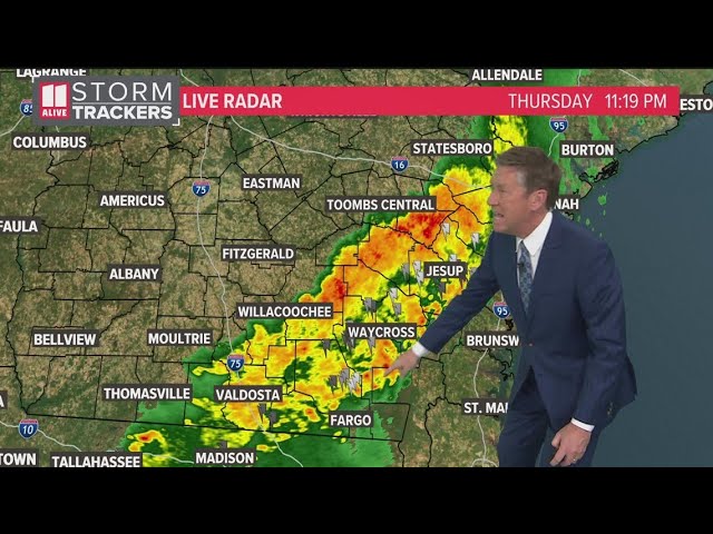 Severe weather moves out of metro Atlanta | Thurs 11:15p update