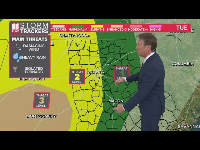 Severe weather possible for Georgia Tuesday | Forecast