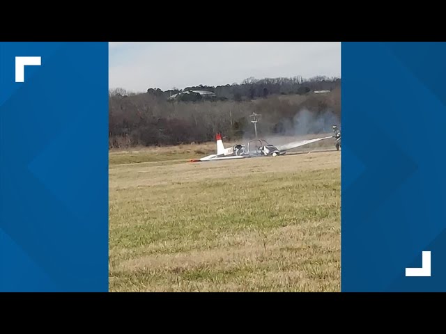 Small plane catches fire in Calhoun with 2 passengers on board