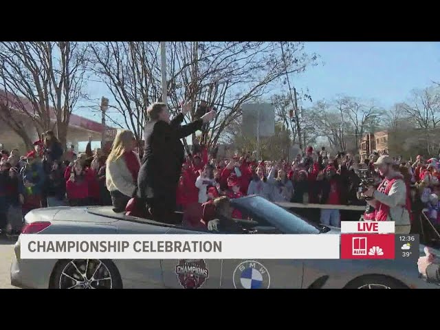 Re-watch | Georgia Bulldogs celebrate 2023 championship with parade in Athens